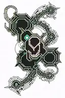 vel'koz biomechanical tattoo tattoo design idea