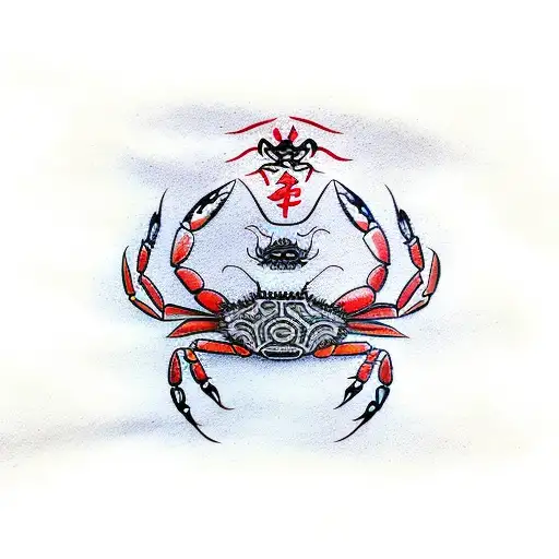 Zodiac Tribal Crab Cancer for Tattoo Logo Design Vector 5462006 Vector Art  at Vecteezy