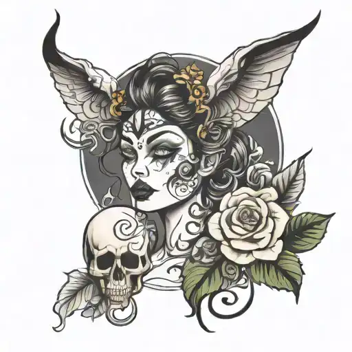 midnight people  tattoo design idea