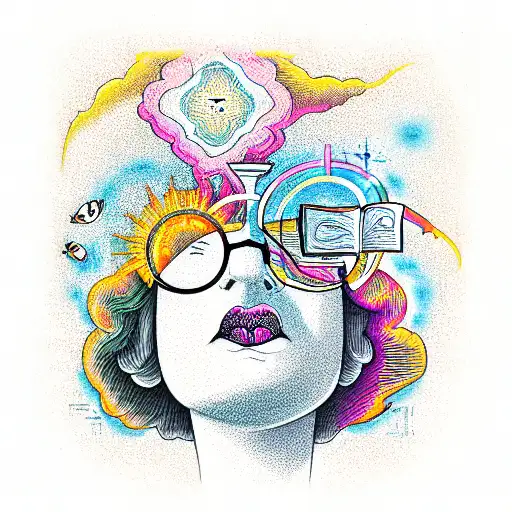 intellect is my religion tattoo design idea