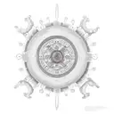 Buddha dharma wheel and enlightenment  tattoo design idea
