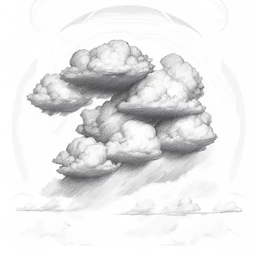 philippians 4:13 with clouds around it tattoo design idea