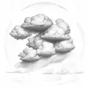philippians 4:13 with clouds around it tattoo design idea