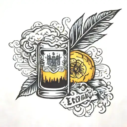 Germany, travel, weather drinking vodka tattoo design idea