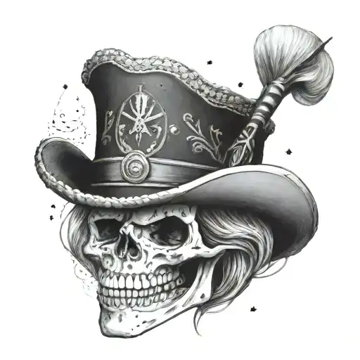 A dotwork tattoo of a tooth wearing a traditional German hat, showcasing your dual interests in dentistry and Germany tattoo design idea