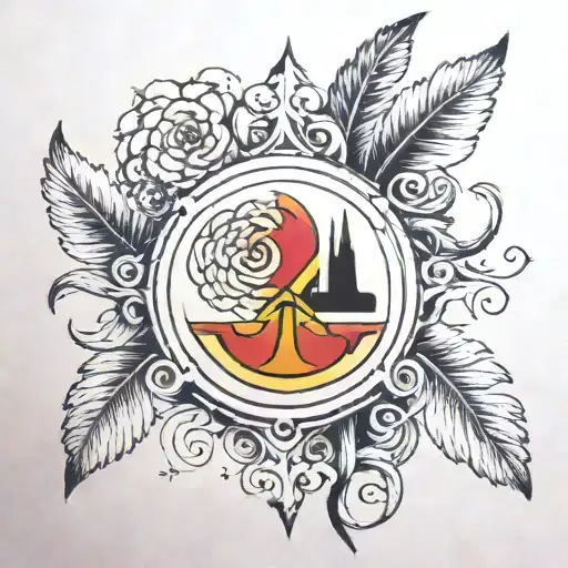 Germany, travel, weather eye tattoo design idea