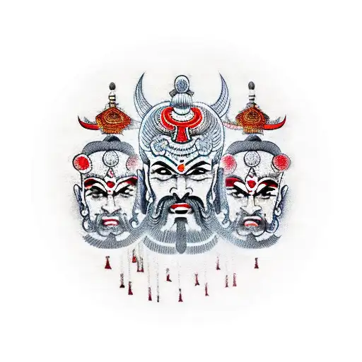 Ravana, who is only known for his vice was actually very virtuous as well.  He was extremely wise and very religio… | Latest tattoo design, Full tattoo,  Life tattoos