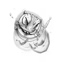 the names Cooper, dexter and Deco written on top of eachother tattoo design idea