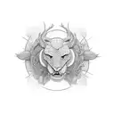 strength body mind fulfilment tattoo design idea