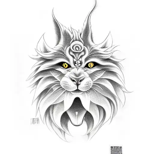  kurama tattoo design idea