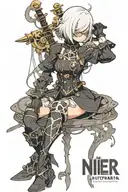 nier automata 2b tattoo design idea