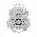 Filipino Sun tattoo design idea