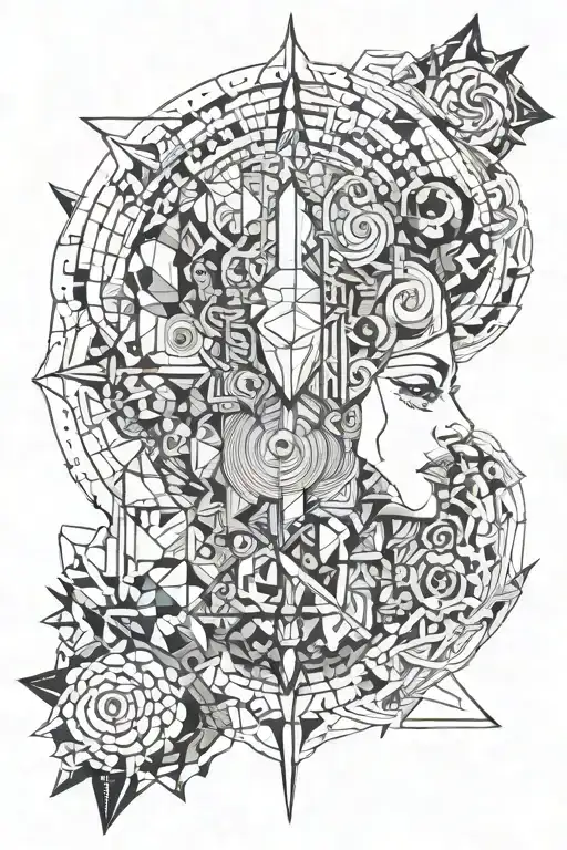 I rely on my  mind than my heart, industrious person, confident and very patience tattoo design idea