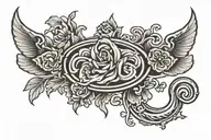 thick, solid black band with thin bands on top and bottom  tattoo design idea