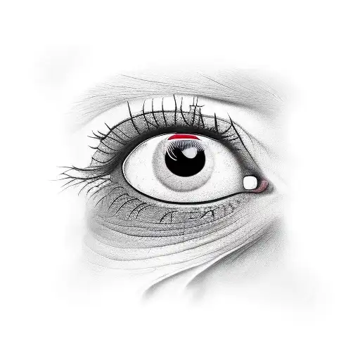 cobra coral e um olho tattoo design idea