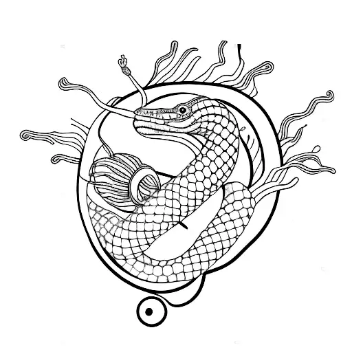 cobra coral tattoo design idea