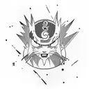 naruto akatsuki clouds, pain rain, minimal tattoo design idea