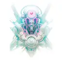 Ghost in the Shell tattoo design idea