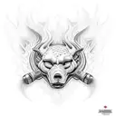 Firefighting tattoo design idea