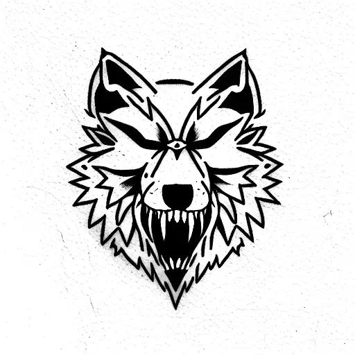 lobo juego de tronos tattoo design idea