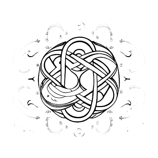Infinite love symbol tattoo design idea