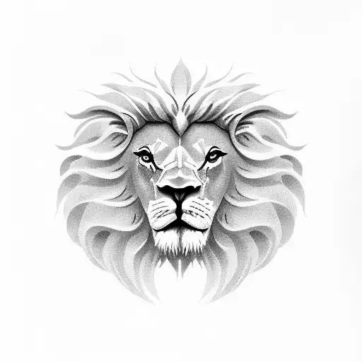 Lion Tattoo - Vector Illustration Royalty Free SVG, Cliparts, Vectors, and  Stock Illustration. Image 117422491.