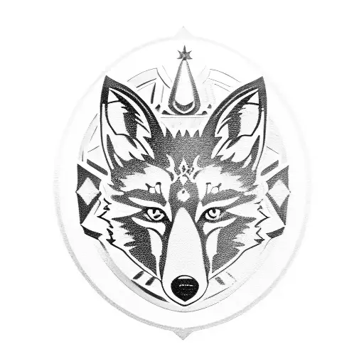Leicester city badge with a fox around the lyrics from Fleetwood macs everywhere  tattoo design idea