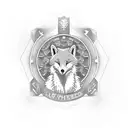 Leicester city badge with a fox around the lyrics from Fleetwood macs everywhere  tattoo design idea