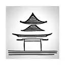 korean temple tattoo design idea