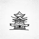 korean temple tattoo design idea