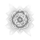 korean temple tattoo design idea