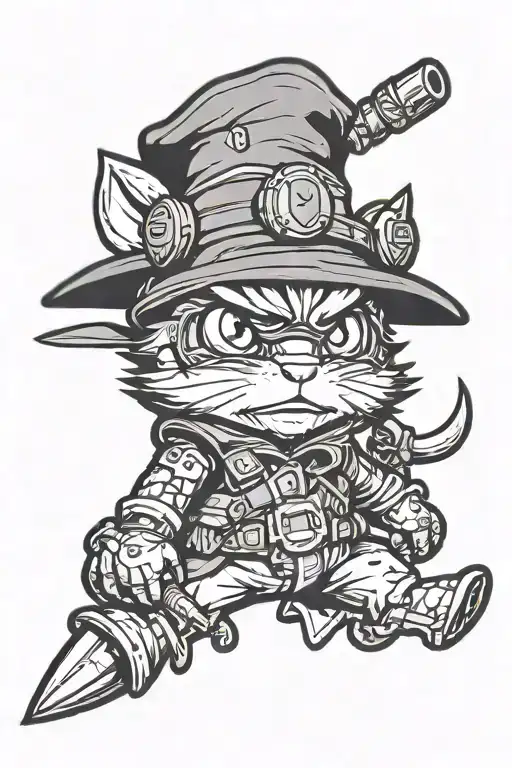 drill mafia teemo tattoo design idea