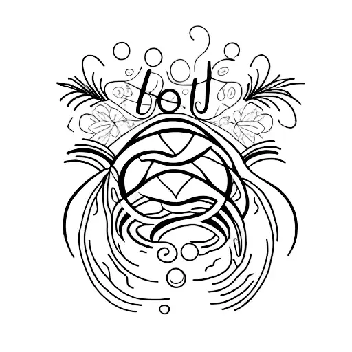 my passed away sister, she has very positive energy tattoo design idea