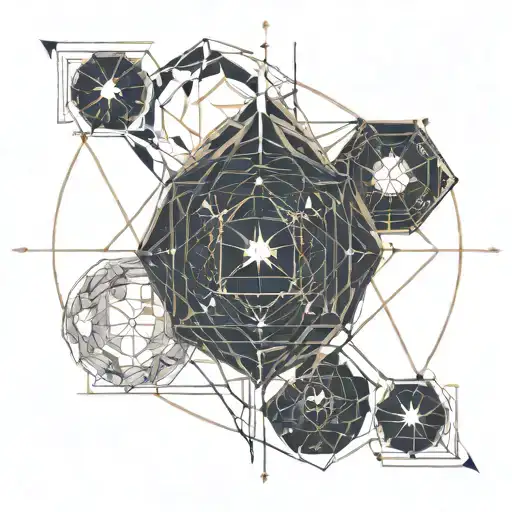 Leo, Libra, Sagittarius constellation tattoo design idea