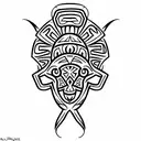 ajolote azteca  tattoo design idea