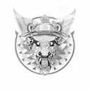  police spain tattoo design idea