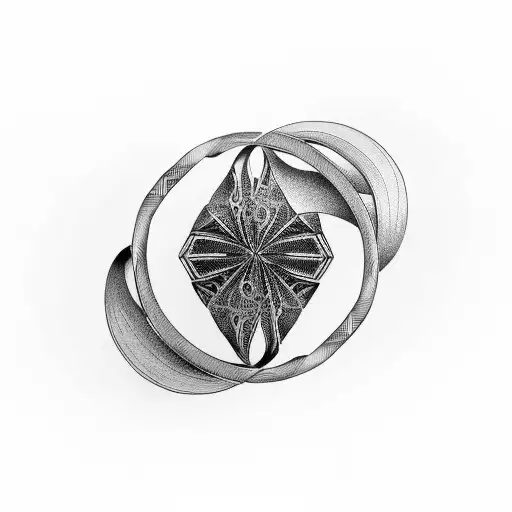 Mobius strip tattoo design idea