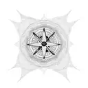 A mandala design incorporating elements of Christian faith symbols, such as a cross or dove tattoo design idea