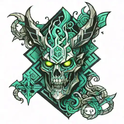 thresh geometric  tattoo design idea