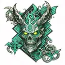 thresh geometric  tattoo design idea