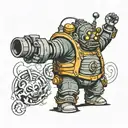 bioshock big daddy tattoo design idea