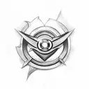 Green lantern flash tattoo design idea