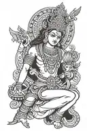 Lord Vishnu tattoo design idea