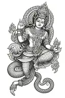 Lord Vishnu tattoo design idea