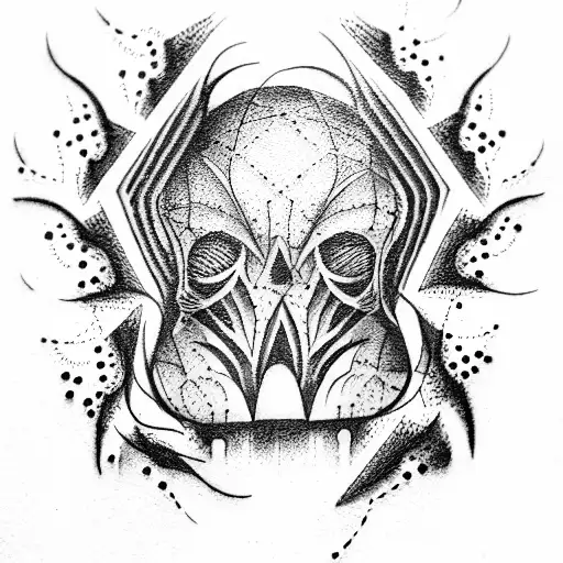 horror tattoo design idea