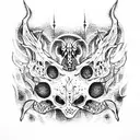 horror tattoo design idea