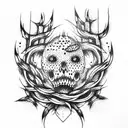 horror tattoo design idea