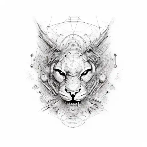 "Create a vision of the universe where the boundaries of physical and mental dissolve into a single fabric of existence. tattoo design idea