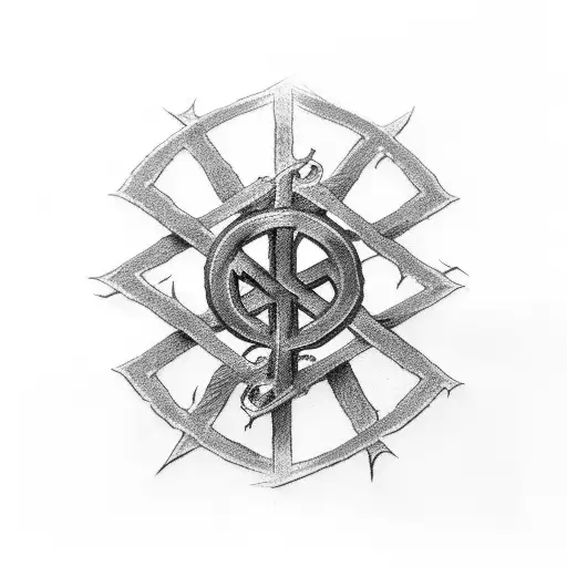 slayer iron cross tattoo design idea