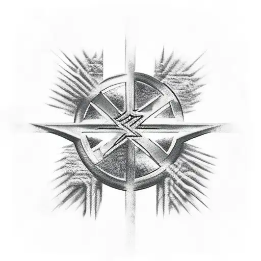 slayer iron cross tattoo design idea